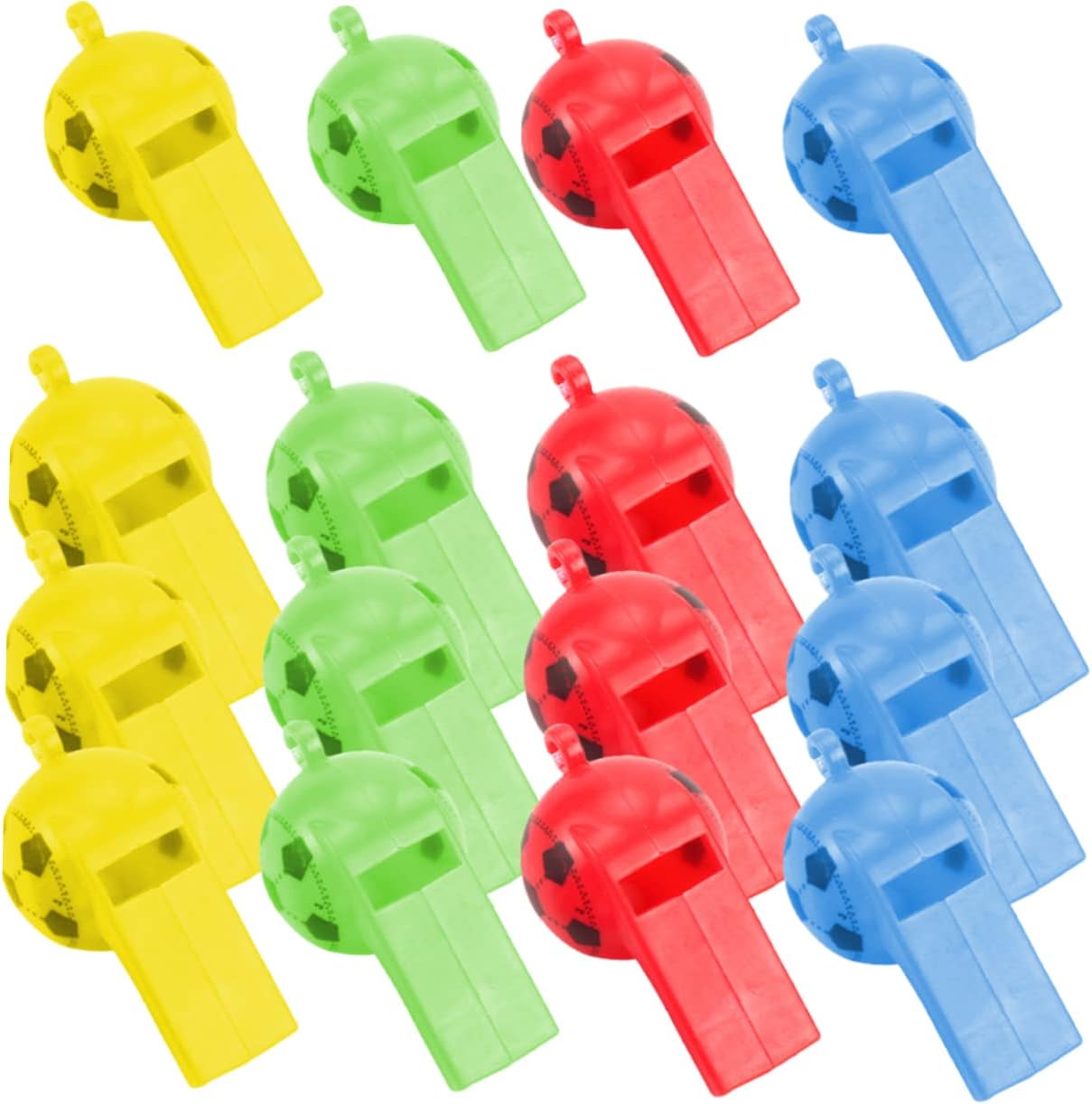 YARNOW 200pcs Hanging Whistle Pendant Boys and Girls Whistle Toys Signal for Sports Cheer Random Color