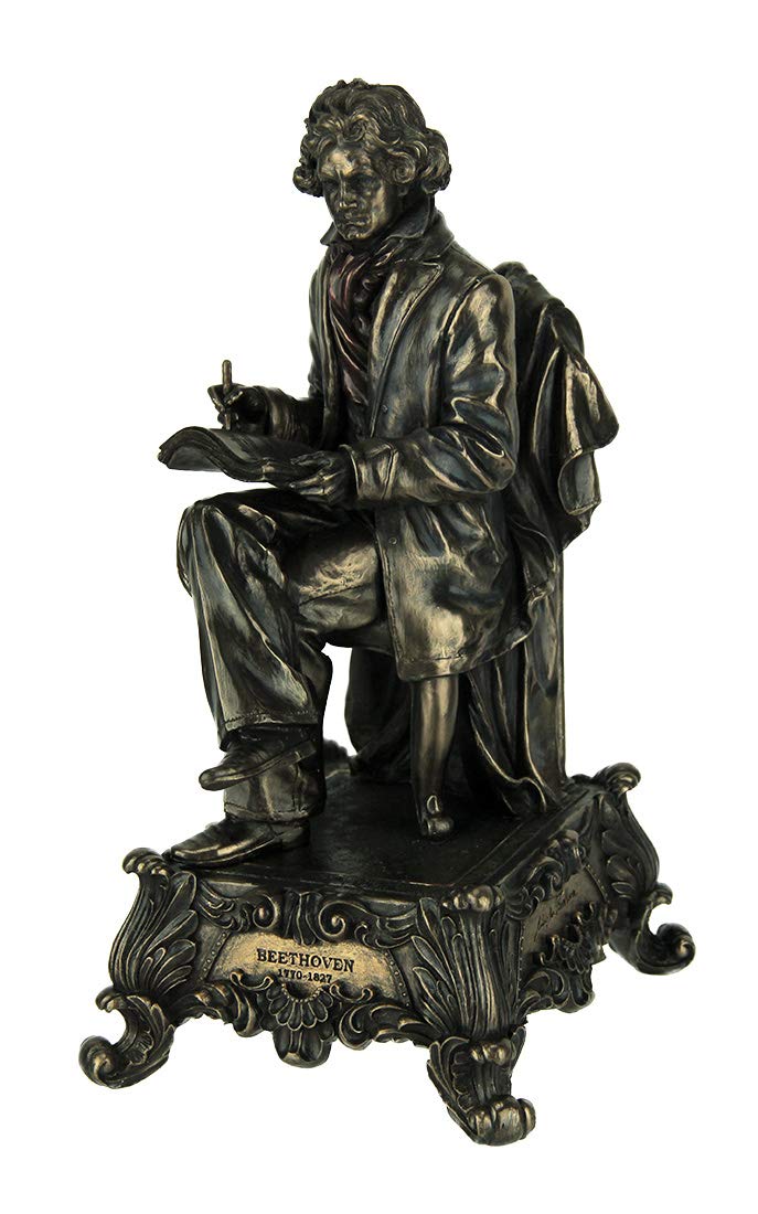 Veronese Design Ludwig Van Beethoven Bronze Finished Music Box