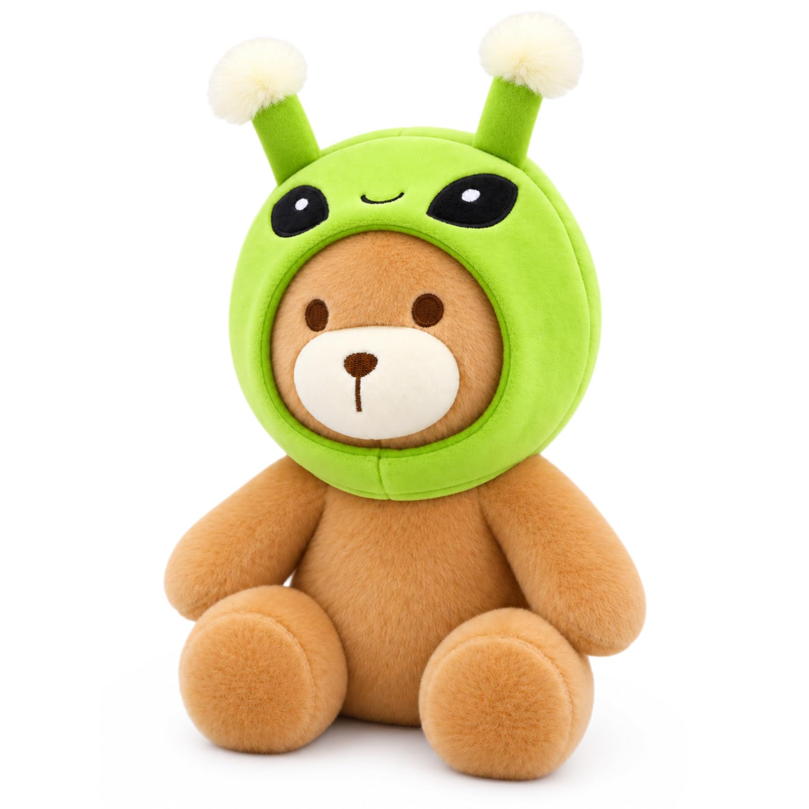 Teddy Bear Stuffed Animal Hood Alien Plush Toy,Cute Plushies for Girls Boys