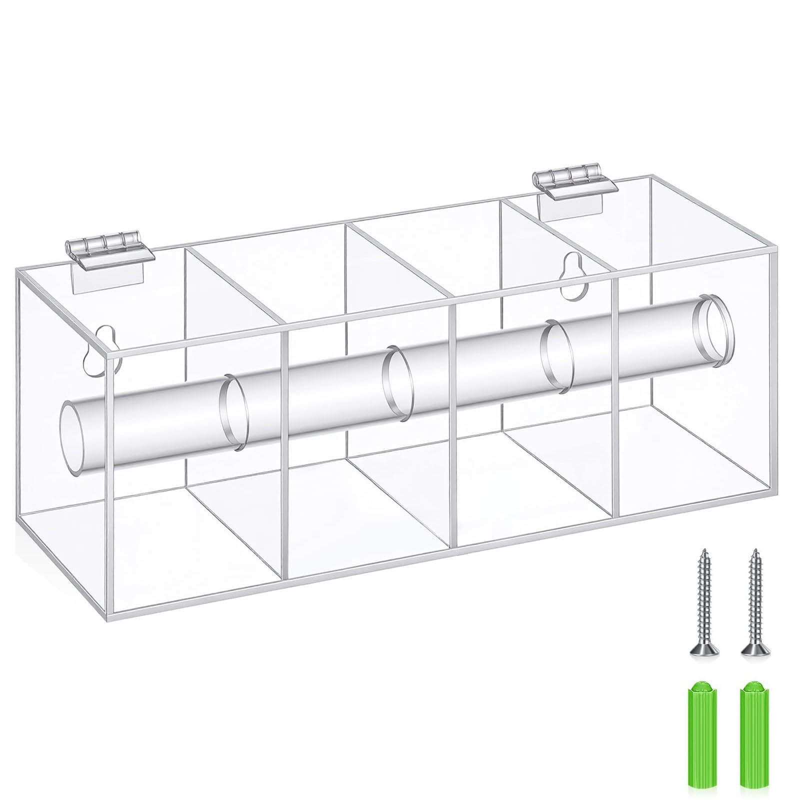 Ljmyy Acrylic 7 Slot Label Dispenser Wall Mount Organizers For Sticker Date Labels In Various Setting
