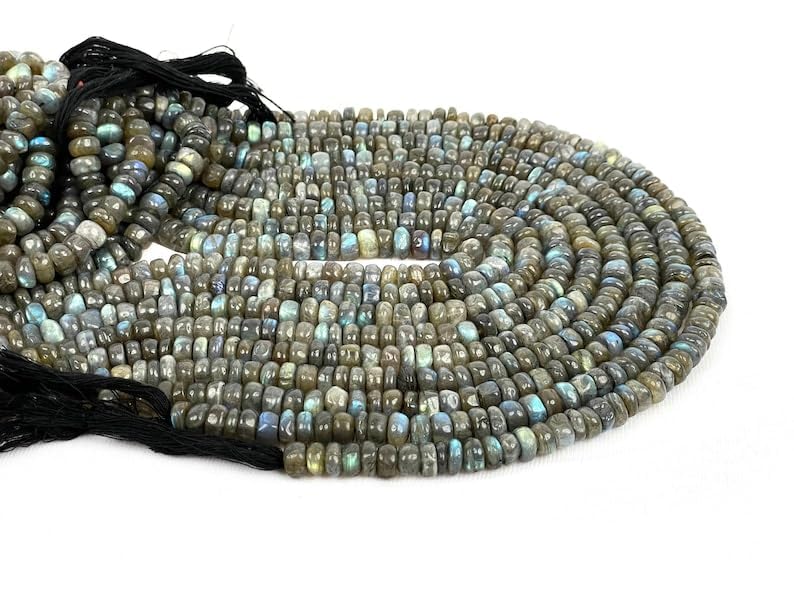 Perles en labradorite naturelle de 8mm pour des bijoux d'exception