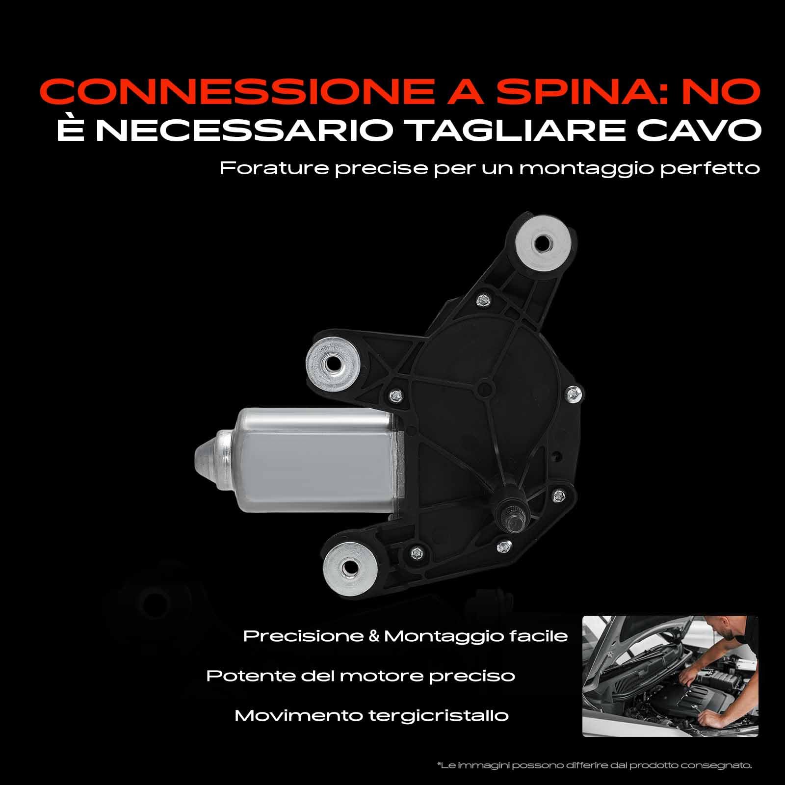 Frankberg Motore Tergicristallo Posteriore 3-Poli Compatibile con Grande Punto 199 Grande Punto Van 199 Punto 199 Punto Furgone/Compatto 199 Replace# 51757867