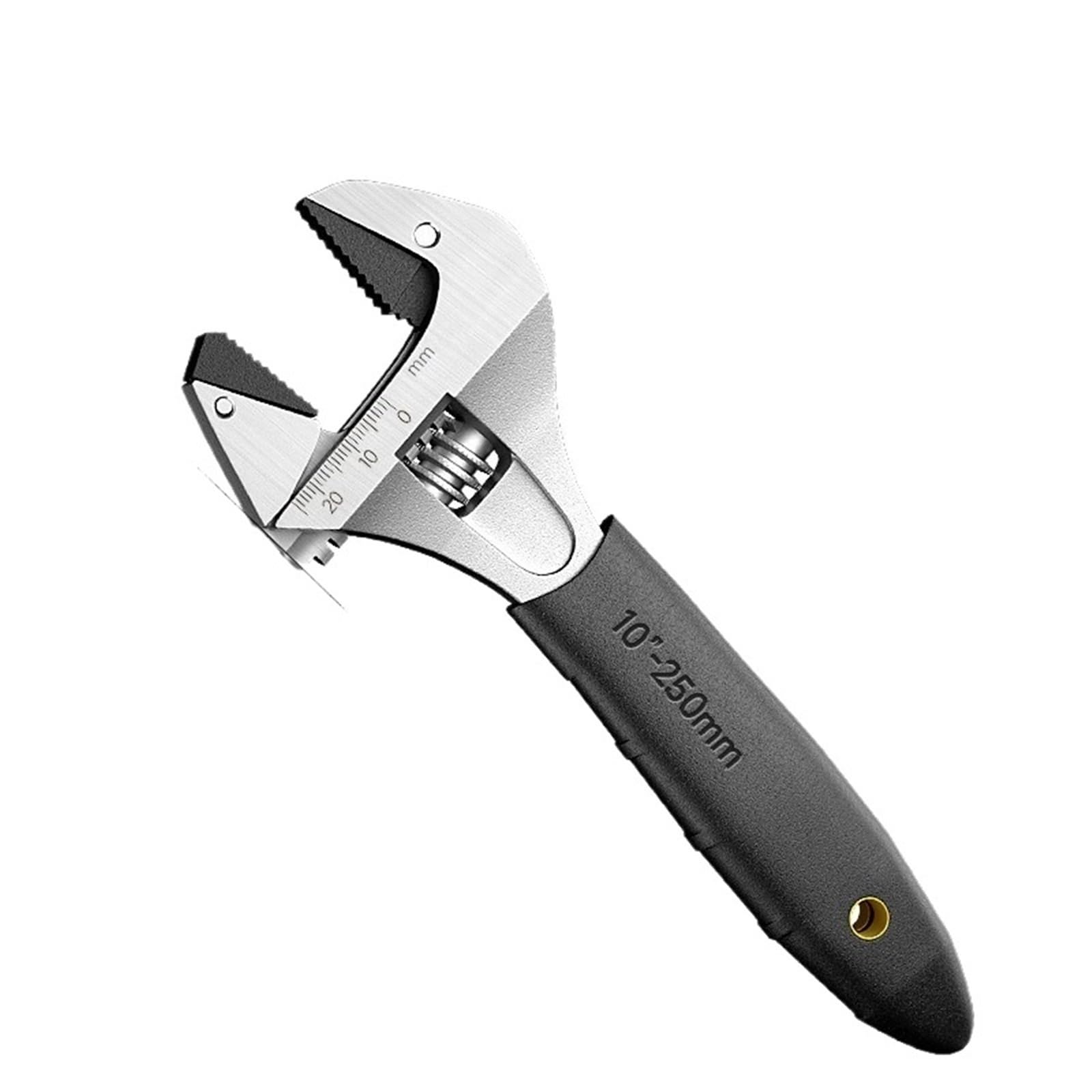 LUYSGBXR Adjustable Wrench 1PC Activity Ratchet Wrench Adjustable Mouth Bathroom Universal Opening Tool(10in)