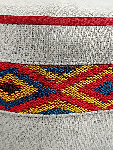 Image of Vastraa Fusion Himachali Topi for Men | Nepali Headwear | Traditional Kullu Cap | Pahadi Topi | Kashmiri Hat | Wool Handcrafted Ethnic Wear
