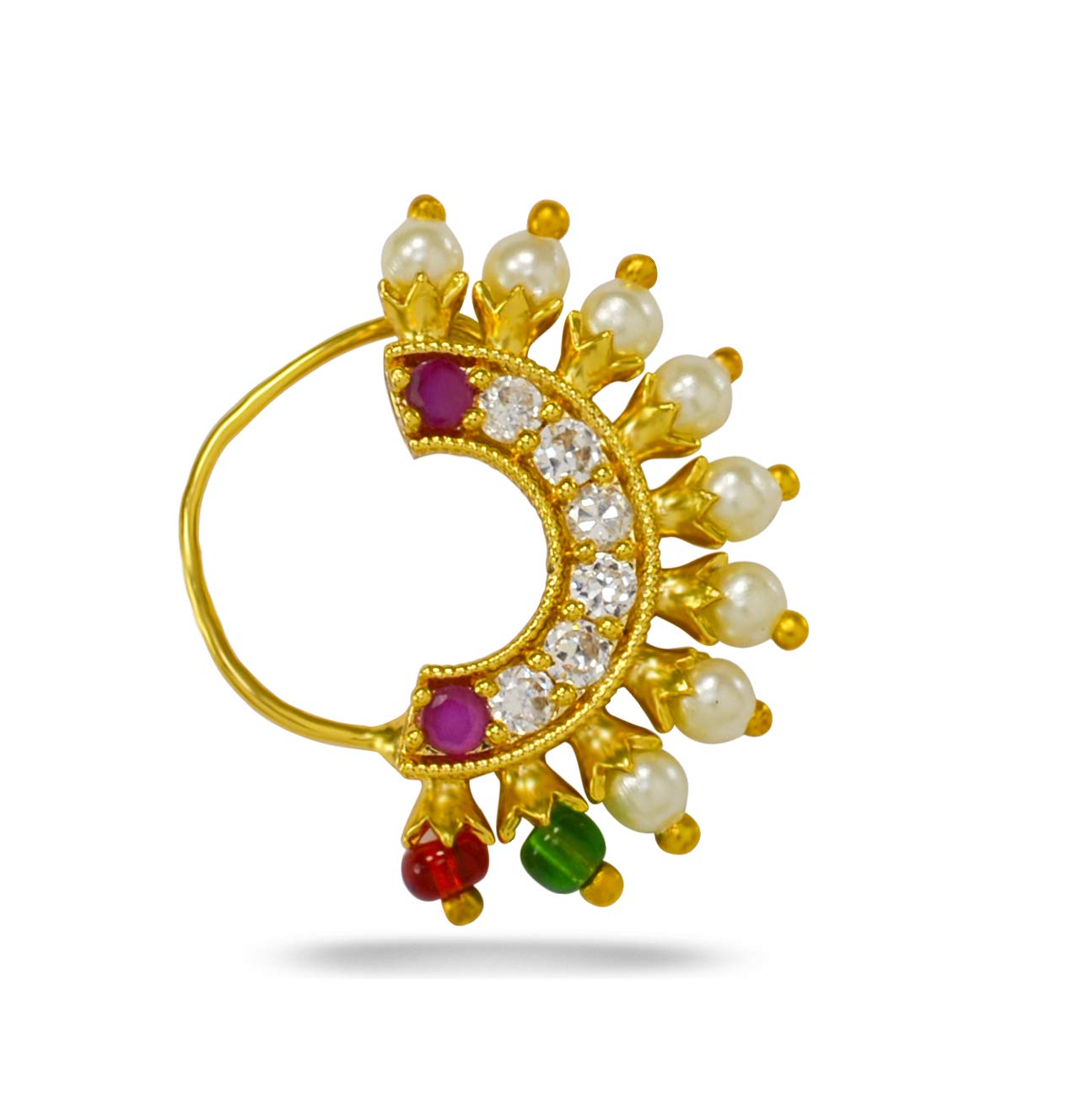 See full amazon price history chart for JEWELOPIA Maharashtrian Diamond Banu Nath Ruby AD/CZ Non Piercing Marathi Nose Stud for Girls and Women JEWELOPIA Maharashtrian Diamond Banu Nath Ruby AD/CZ Non Piercing Marathi Nose Stud for Girls and Women (B08RY11VWR) Amazon Price History, Amazon Price Tracker