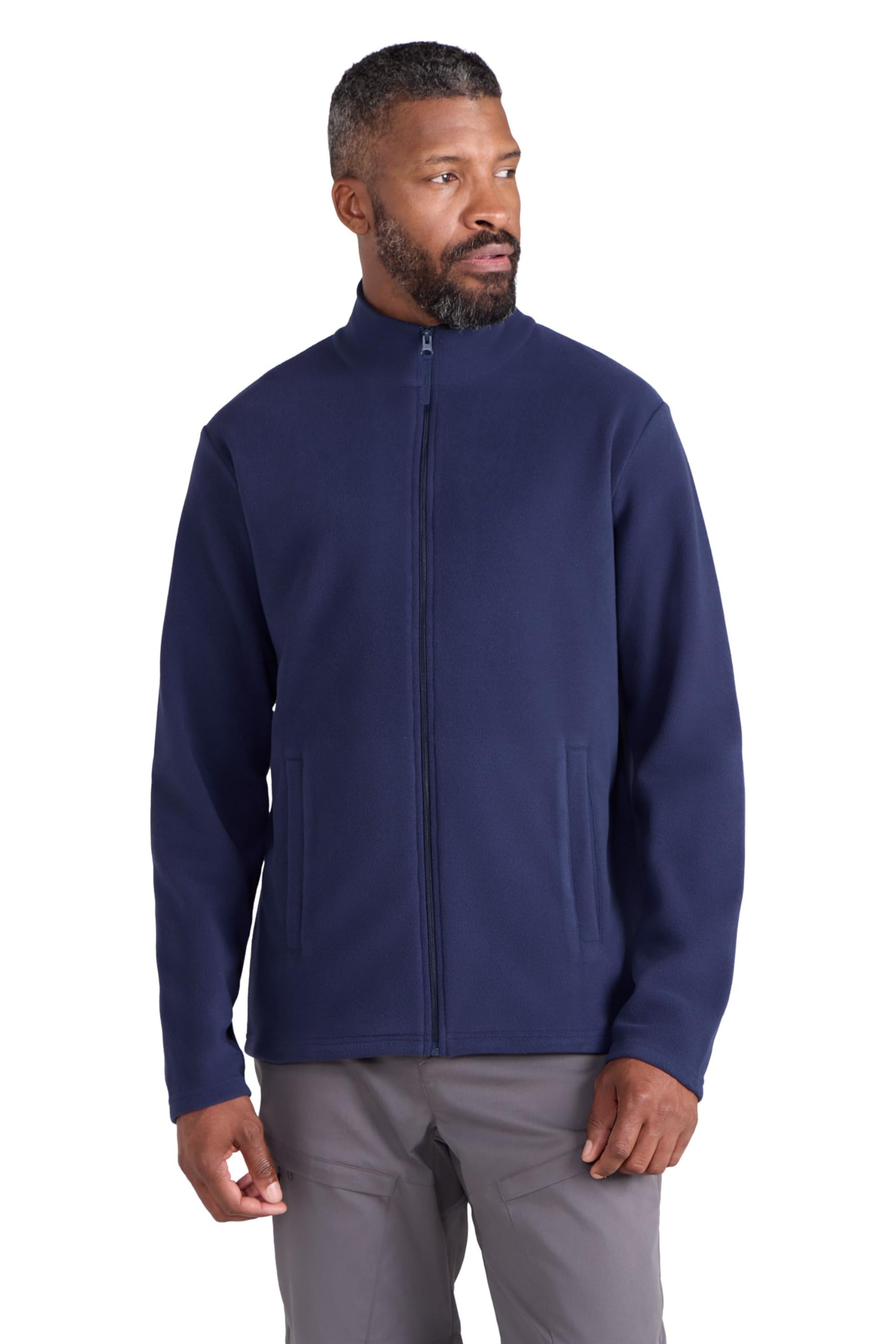 Mountain Warehouse Raso Mens Full Zip Fleece Navy 2XL