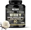 Beast Whey Protein Powder 2kg - 67 Servings - High 21g per Shake - Vanilla Protein Powder