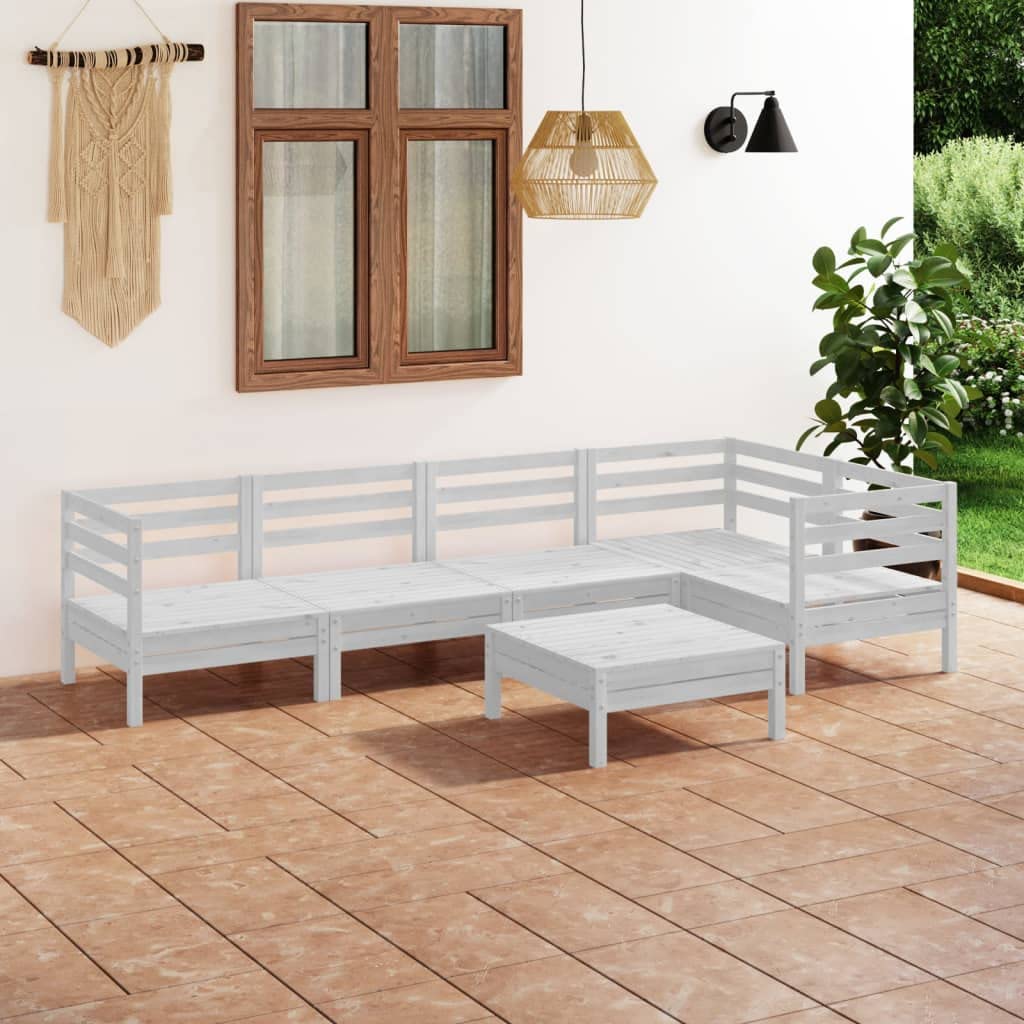 Ensemble de salon d'extérieur en pin blanc pour créer vos plus beaux souvenirs d'été en famille