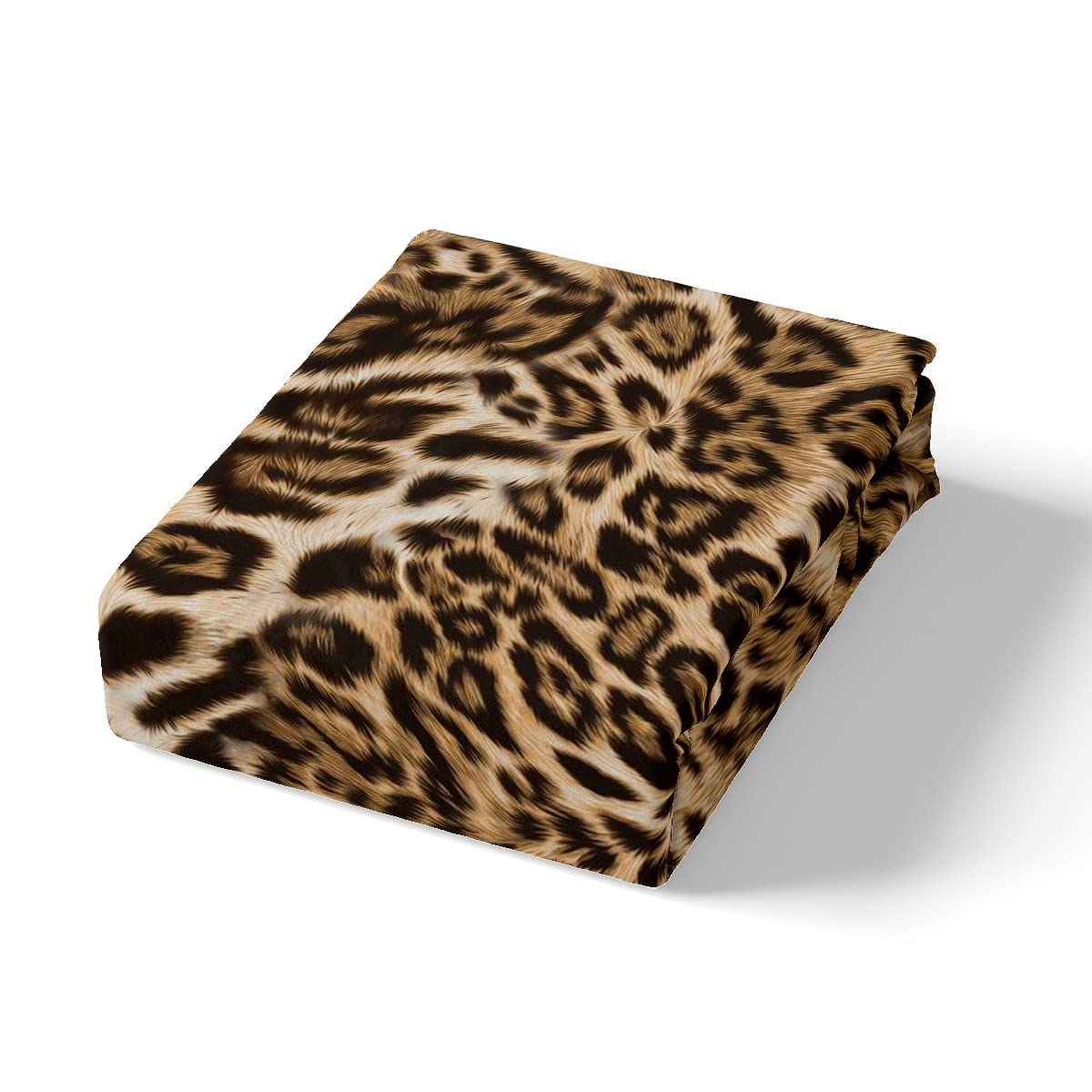 Loussiesd Leopard Duvet Cover Cheetah Bedding Set for Kids Boys Girls Wild Animal Comforter Cover Leopard Fur Duvet Cover Double Size - Image 4