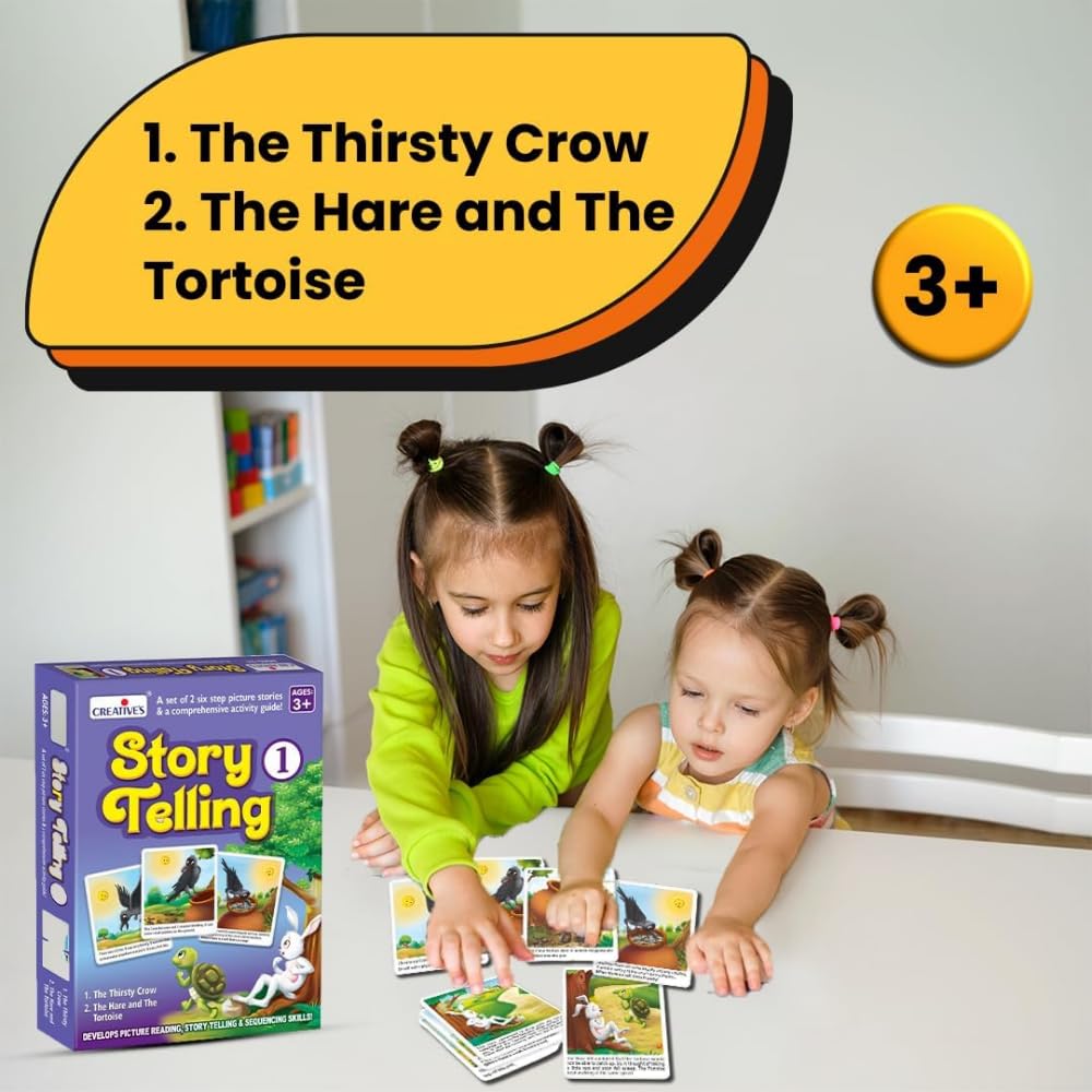 Creative's Story Telling 1 – Educational Picture Story Game for Kids Ages 3 & Up | Develops Sequencing, Logic, Observation & Language Skills | Preschool Learning Toy- Gift for Kids 2