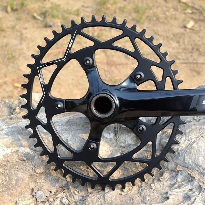 Osłona łańcucha rowerowego, tarcza 110BCD owalna szosowa koło łańcuchowe wąska szeroka korba tarcza 42T-52T wąska szeroka tarcza