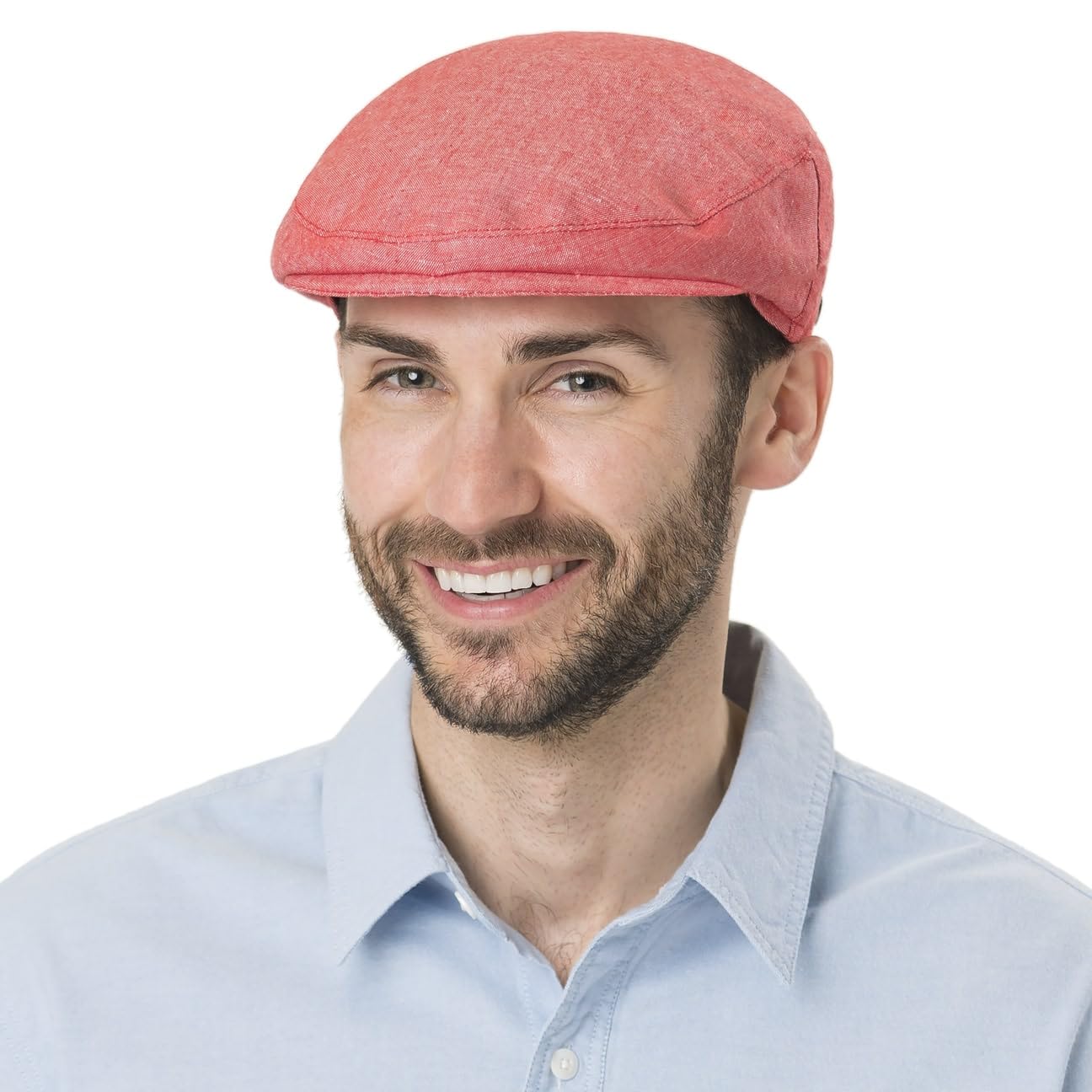 LIERYS Inglese Schirmmütze Denim Optik meliert Made in Italy Herren Frühling Sommer
