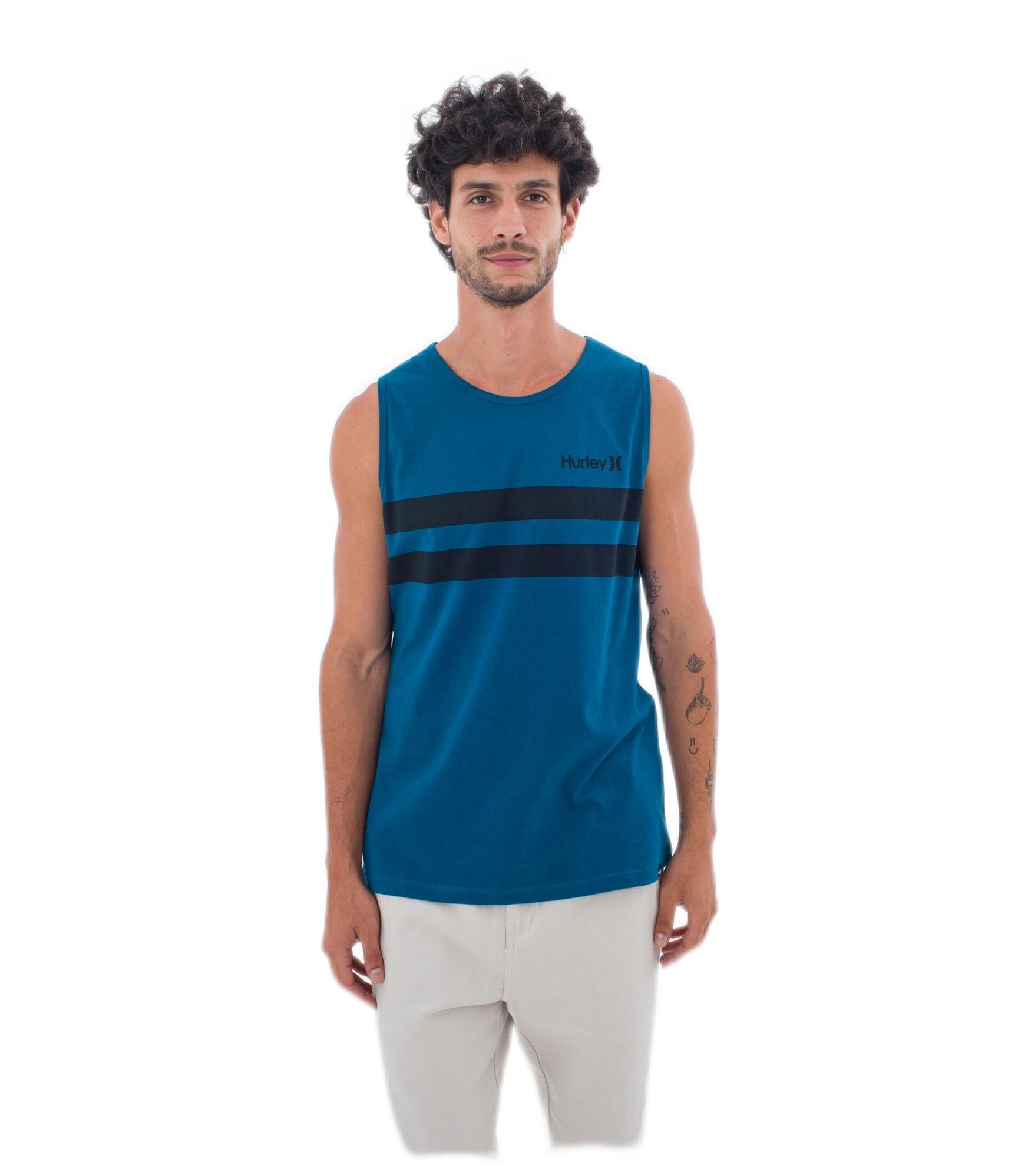 HurleyMen's Oceancare Stripes Tank T-Shirt