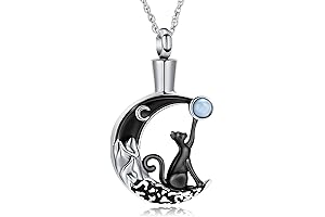Moon Cat Urn Necklaces: Cherish the Memory of Your Beloved Feline