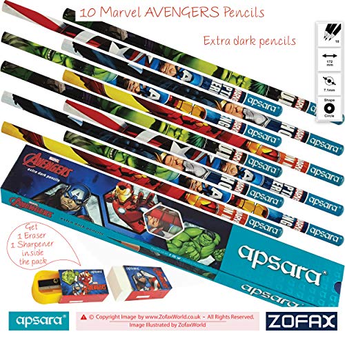 Marvel Avengers Novità Matite Regalo Casa (10 x