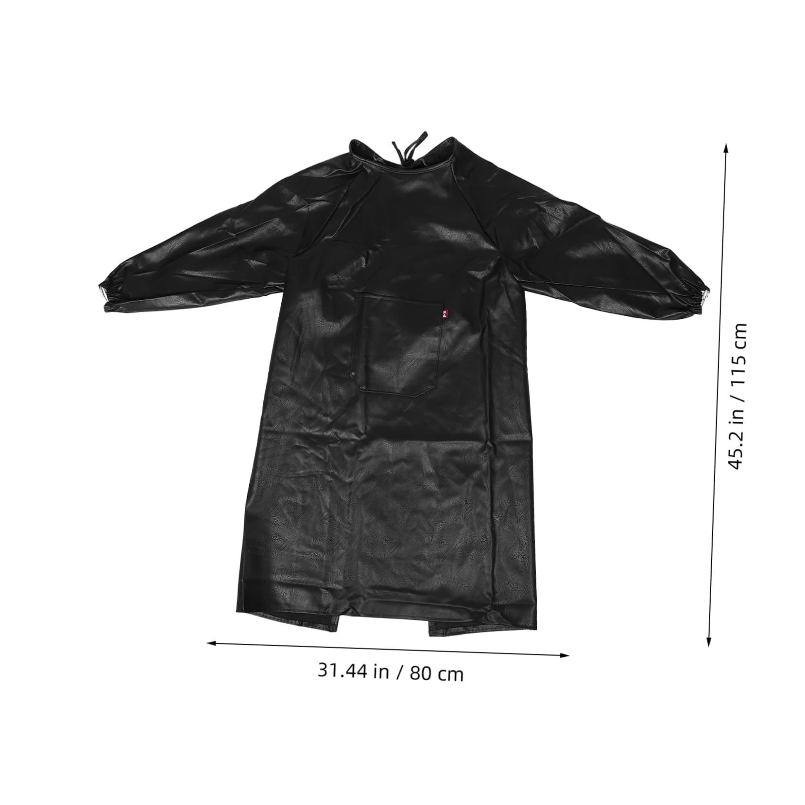 NOLITOY Pu Material Full Coverage Long Sleeve Work Apron for Butcher Kitchen Fish Cleaning