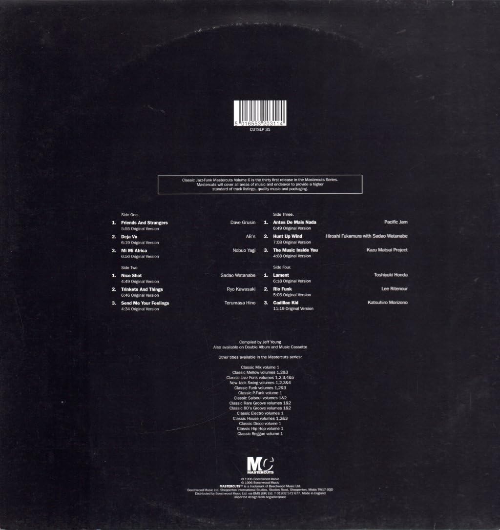 Classic Jazz Funk Mastercuts 6