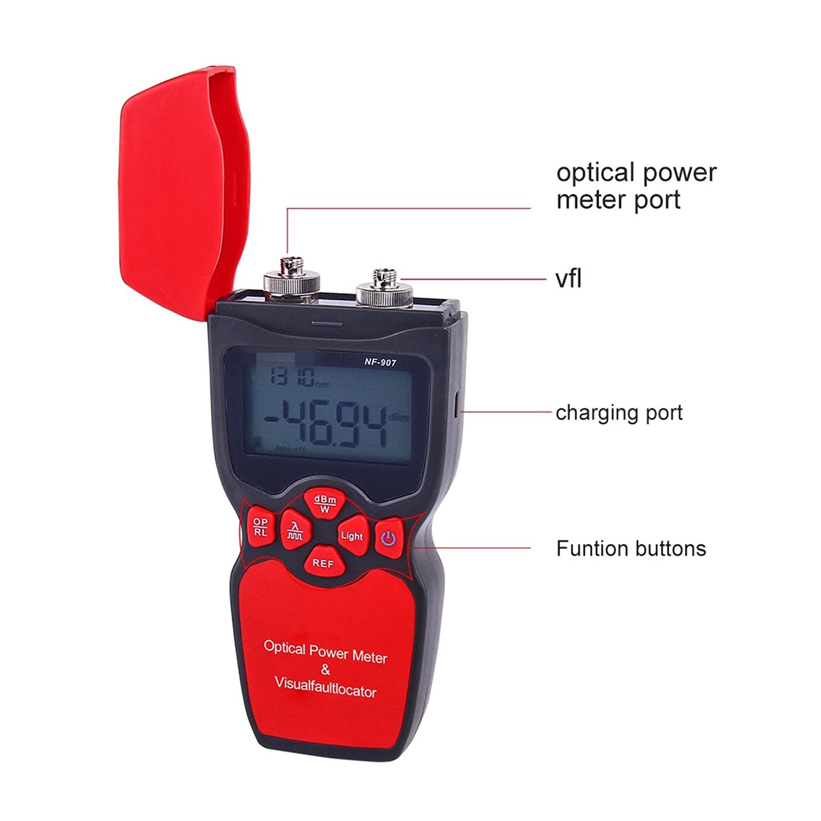 Rilevatore cavi elettrici, Tester ottico for fibra ottica ottica 3-in-1 ottica tester ottico Tester Guasto Guasto visivo