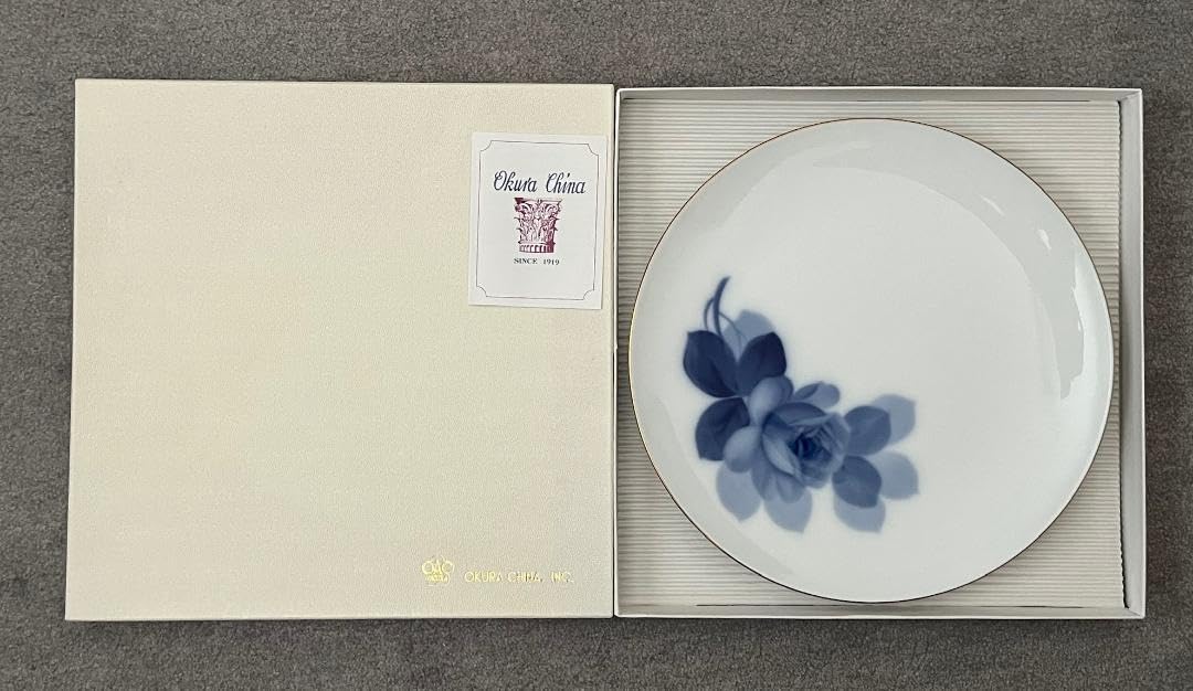 大倉陶園 ブルーローズ 中皿 大皿 金縁 【公式通販】