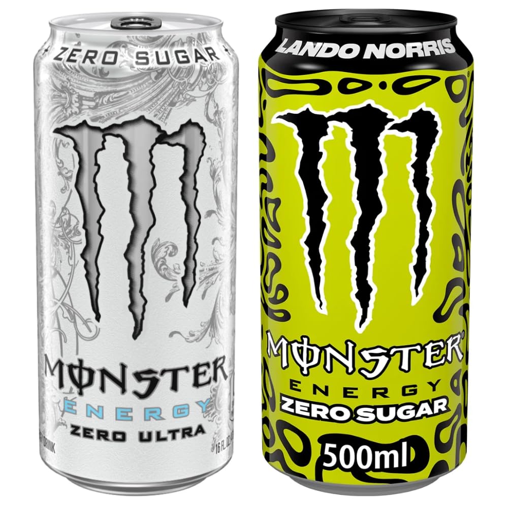 Monster Energy Drink Ultra White Zero Sugar & Monster Energy Lando Norris Zero Sugar | 2 x 500ml | Imported-image-22