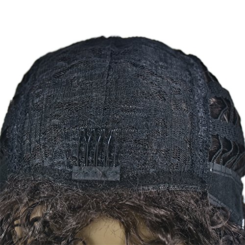 Parrucca da donna di capelli ricci afro sintetici
