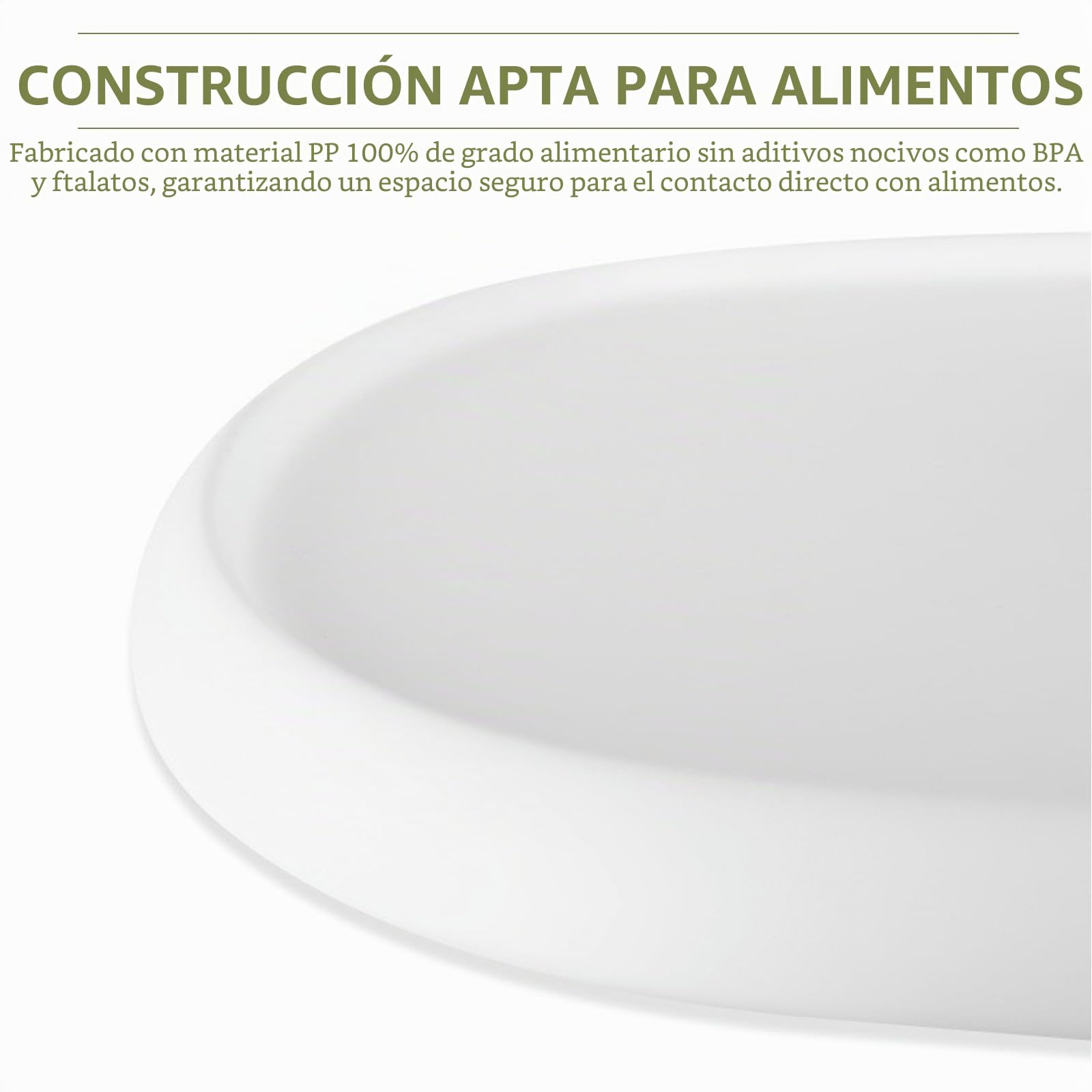 LIROPAU Bandeja para Trona, Bandeja Compatible con Silla Stokke Tripp Trapp, 100% Libre de BPA, Fácil de Montar, Accesorios para Trona para niños pequeños de 6 a 36 Meses - Blanco