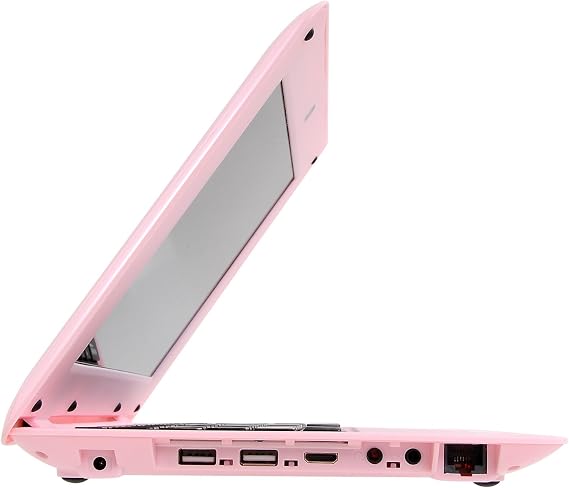 Bigmachine 10.1 Inch Latest Portable Quad Core 8GB Computer Laptop Mini PC Android 6.0 Netbook Lightweight Notebook WiFi Webcam YouTube Player Flash (Pink)