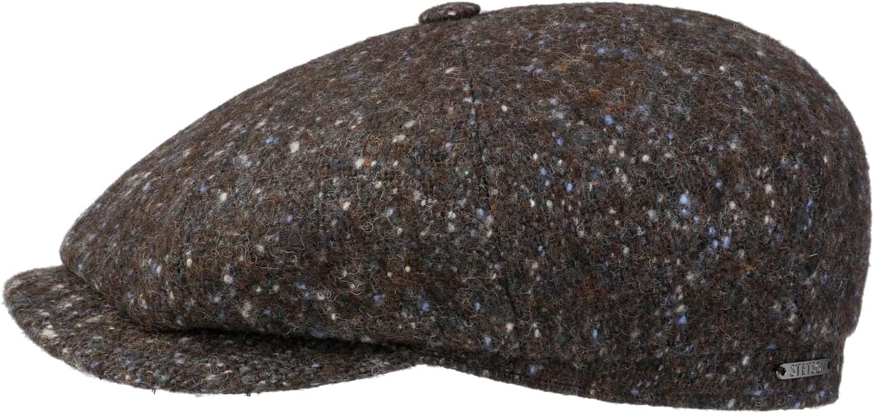 COPPOLA STETSON Hatteras Denim - Berretto Newsboy Uomo, Visiera 5.5cm - Made In EU - Autunno/Inverno - Foto 11