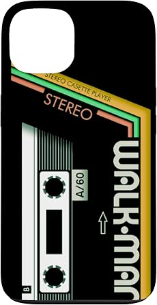 Vintage Walkman Retro 80s 90s Music Cassette Case for iPhone 13