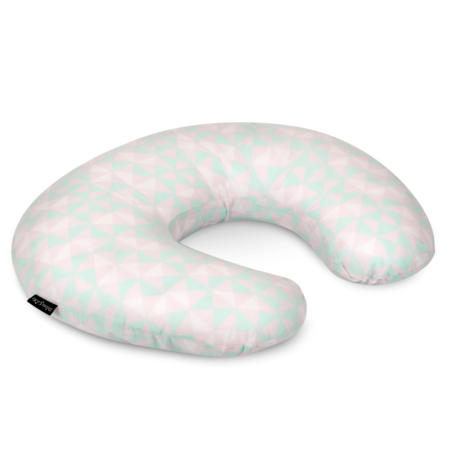 Dream On Me Beeboo Nursing Pillow and Positioner, Breastfeeding and Bottlefeeding Pillow, Removable and Washable Pillow Cover, Soft and Breathable Fabric, Pink and Blue (Pack of 1)