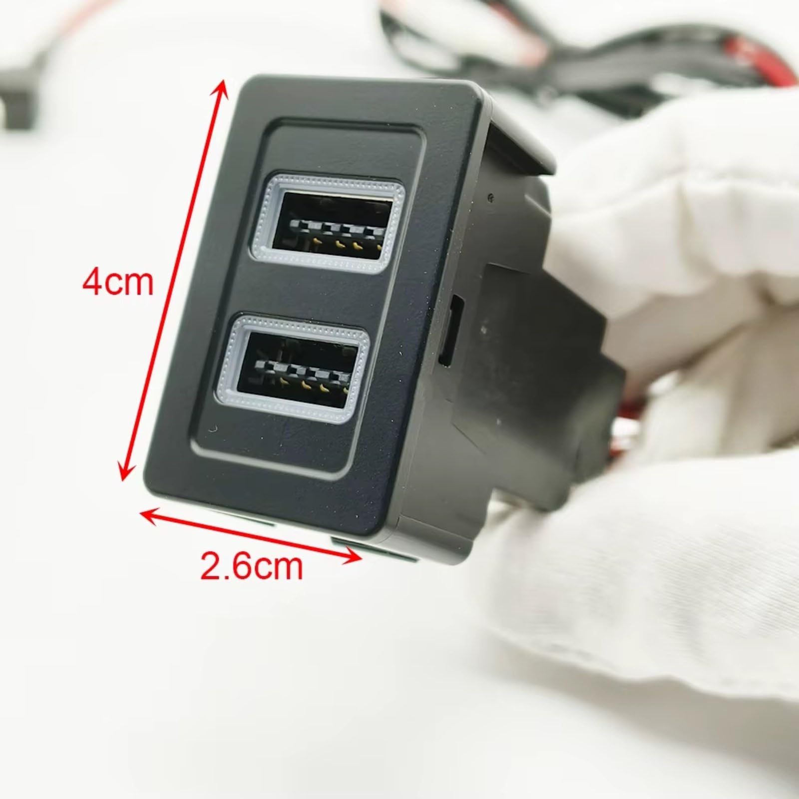 Enchufe USB Consola Compatible Con Suzuki Para SX4 Para Swift Car QC3.0 Enchufe Carga Rápida Inteligente Teléfono Adaptador Cargador Puerto USB Coche