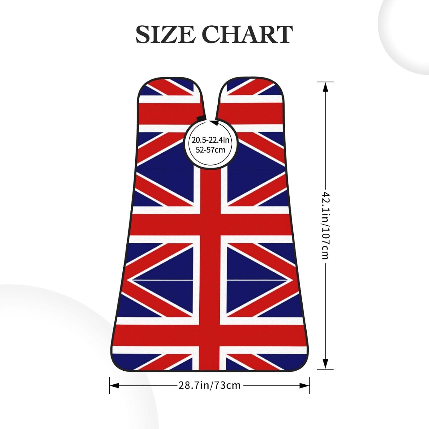 English Flag Print Beard Bib Apron For Men, Beard Hair Catcher For Men Shaving Trimming,Beard Cape Cloth, Black