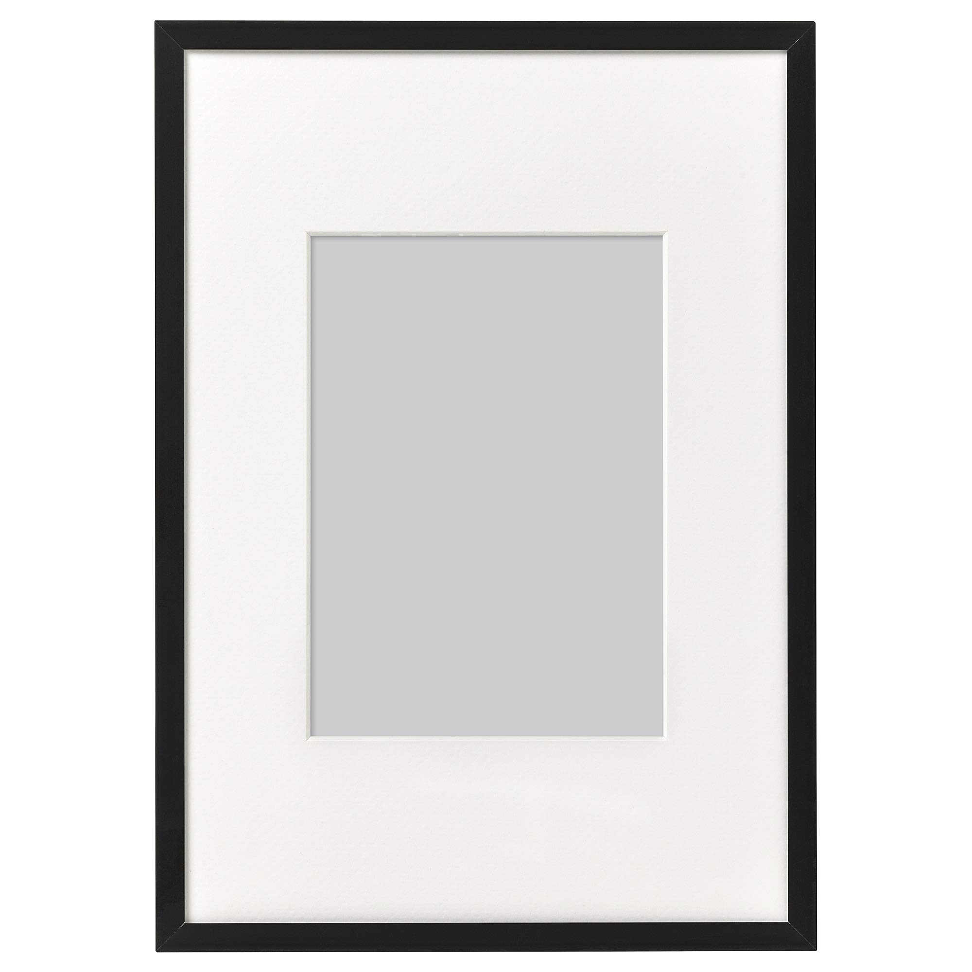 Cadre noir 21 x 30 cm LOMVIKEN au profilé fin en aluminium brossé