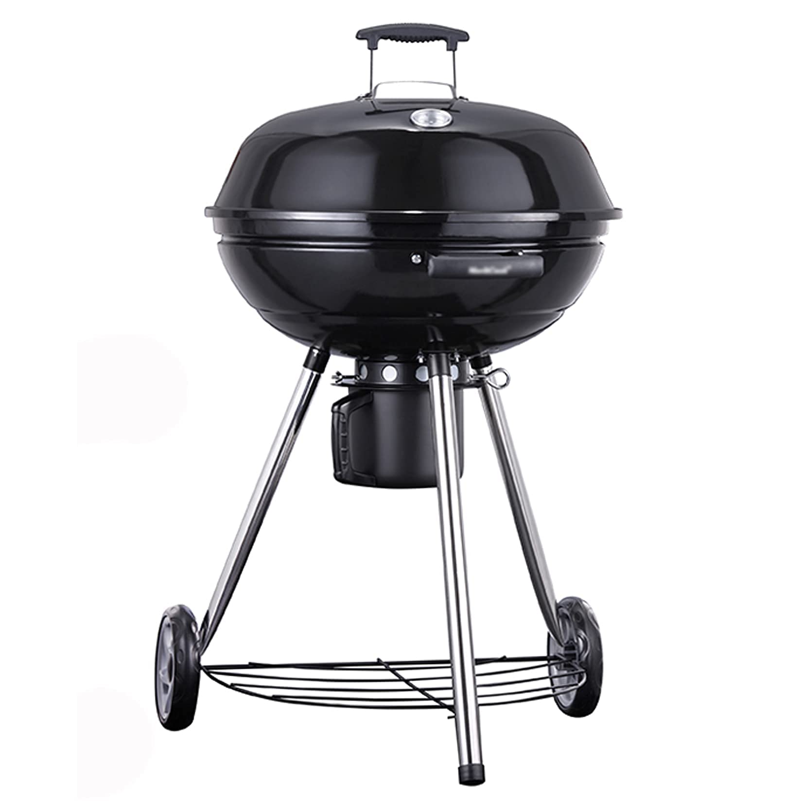 WENTING Grill Enamel Grill,braised Grilling/skewers,304 Grilling net,independent Charcoal Box,Door-controlled Fire From Upper and Lower Wind