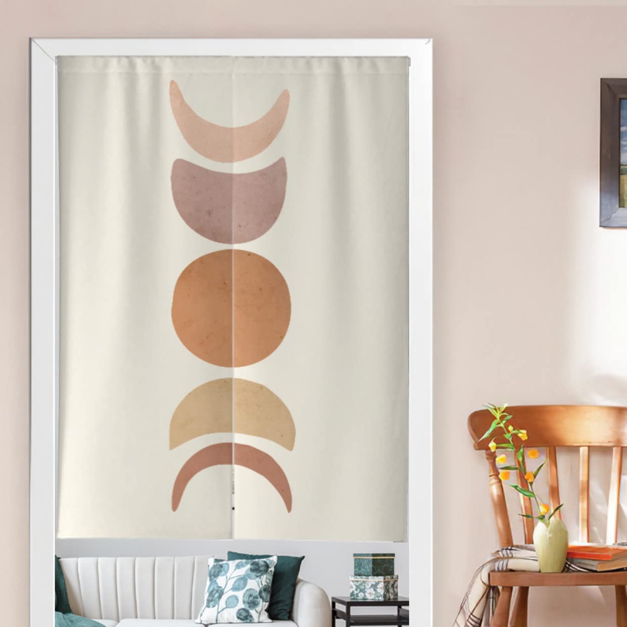 サイズ違い2枚セット！更衣室、サロン、鍼灸院、間仕切り向け 防炎