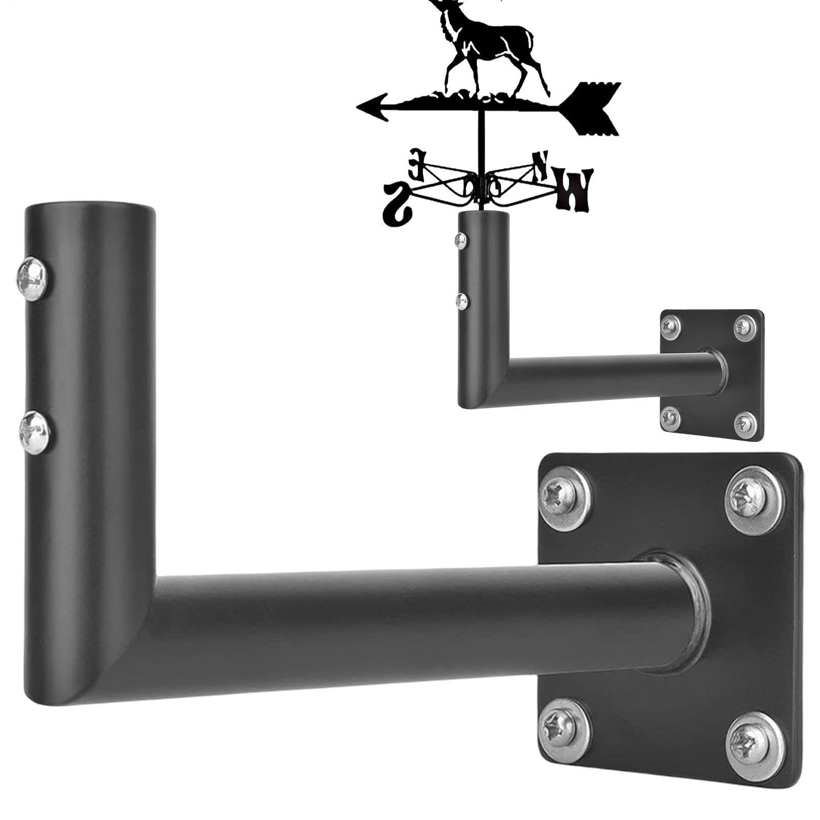 Wetterfahnen-Dachhalterung – Metall-Montageset für den Außenbereich, TV-Antennenhalterung, langlebiges Stahlhalter-Installationssystem, verstellbare Wetterfahnenbasis mit Hardware für