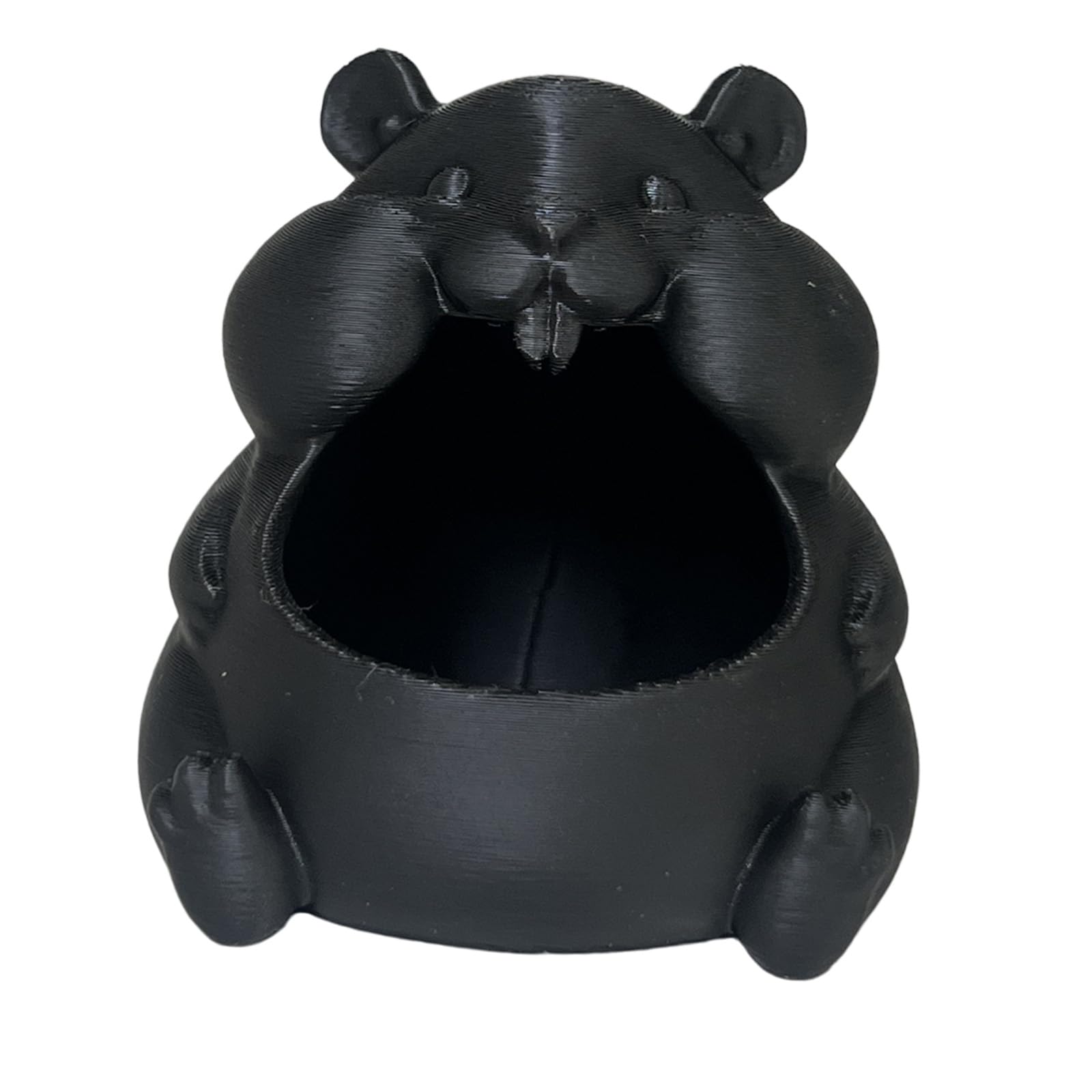 Linvimia Black And Practical Hamster Desktop Organizers Offices Accessory Designed To Store Candy Or Tiny Objects In Bright Color Multifunctional Desktop Organizers