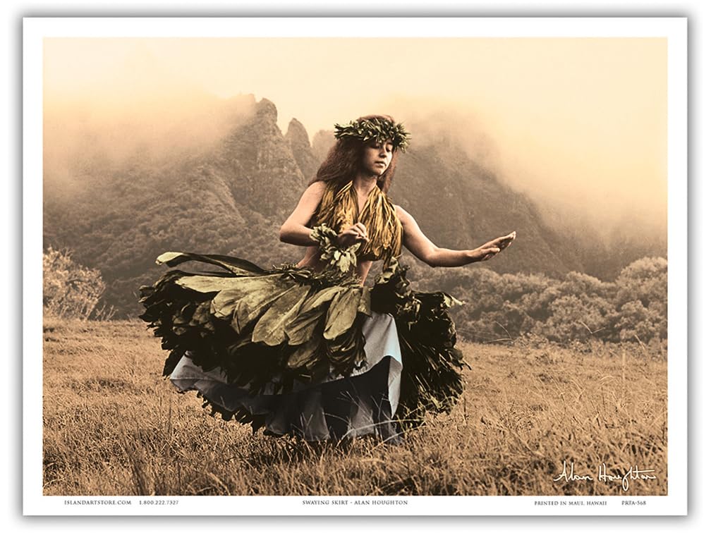 Amazon.com: Swaying Skirt - Hawaiian Hula Dancer in Ti Leaf Skirt