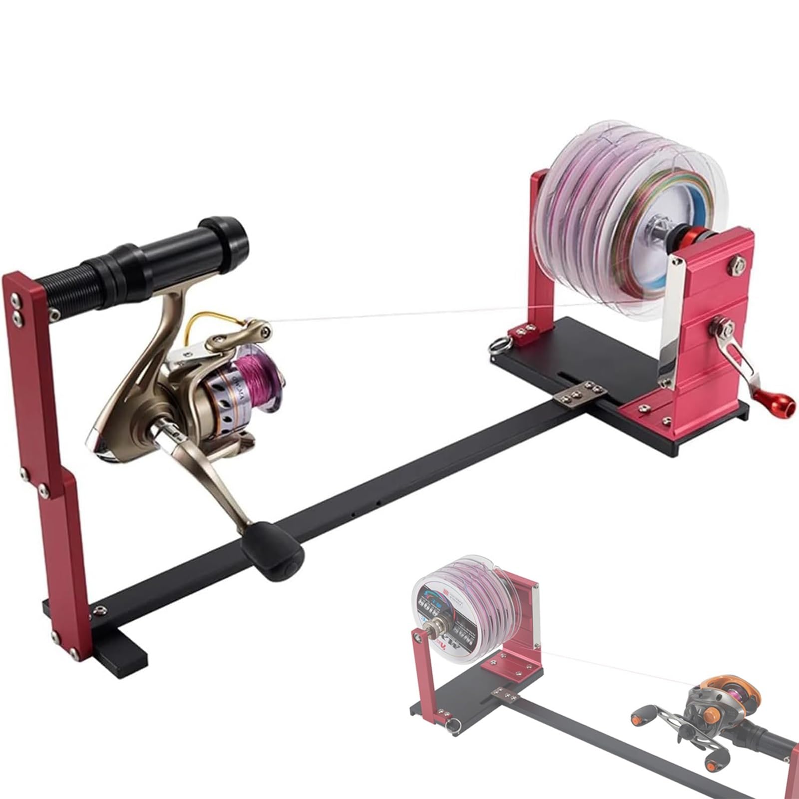 YXFAZPP Fishing Line Spooler, Reel Spooler Adjustable Fishing Line Winder Spooler Machine, Spincast Fishing Reel Winder, for Spinnings Cast Trolling Reel