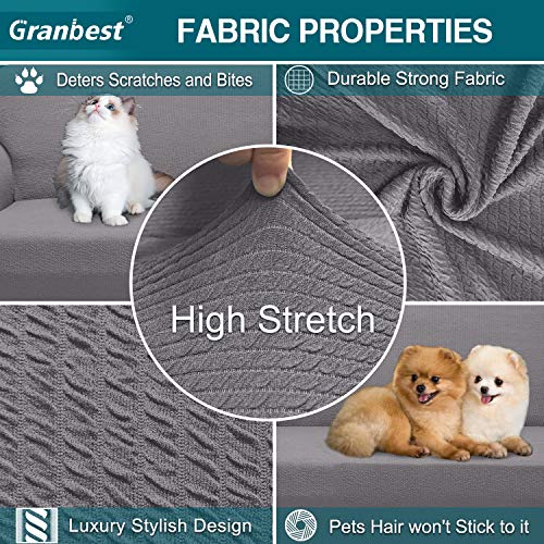 image for Granbest Modern Couch Cover Stylish Pattern Sofa Covers for 3 Cushion 