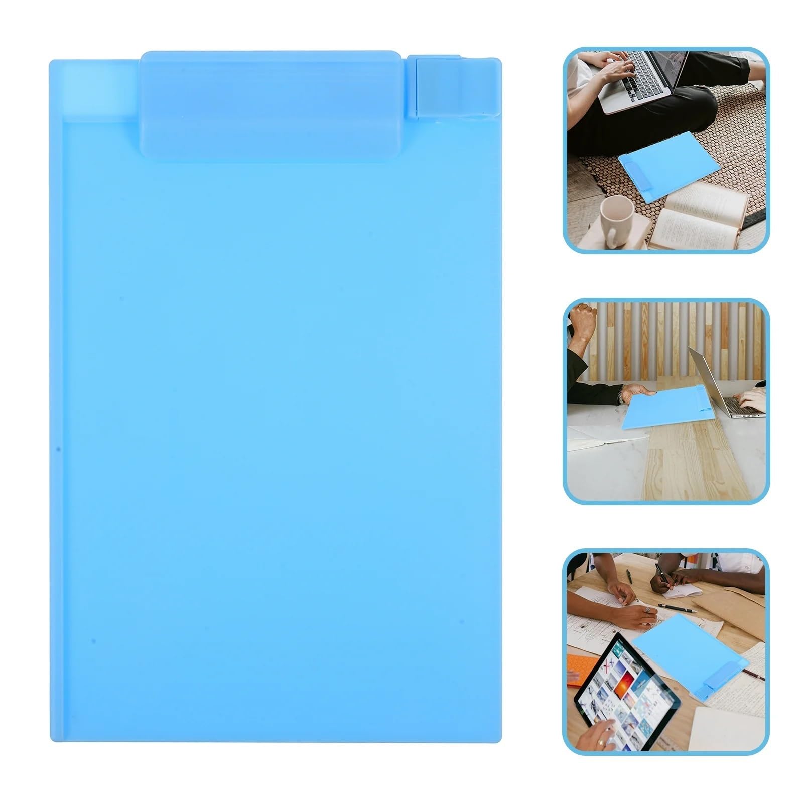 Appunti for ufficio, menu di cancelleria, portacarte A5, 3 pezzi Per l'ufficio(Blue)