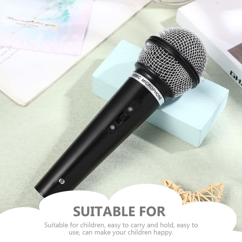 Microfono Finto Giocattolo - Prop Realistico In Plastica E Metallo, 17cm, Per Feste E Costumi - Foto 5