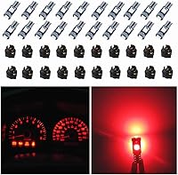 Vista 12 de WLJH - Paquete de 20 bombillas LED 74 para salpicadero, superbrillantes, T5, 2721, 37, 70, 286, cuña, enchufe de giro para panel de instrumentos