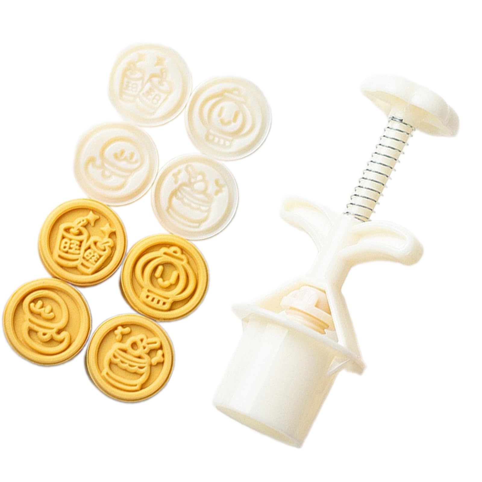 Buxuaaaa Dessert Baking Molds Practical Pastries Molds Set with 4 Snake Year Themed Shape for Festival Baking Snake Shape