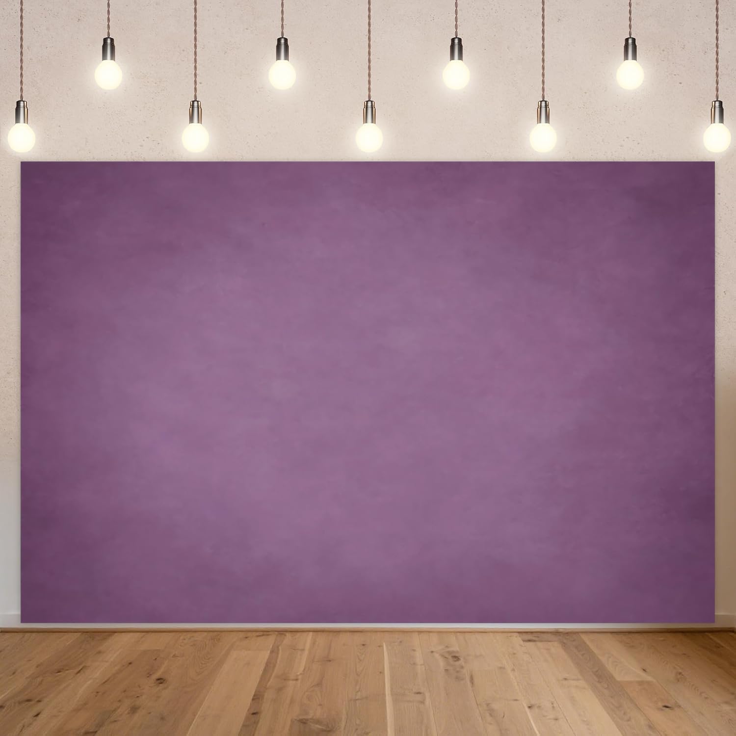 3,6x2,5m Vintage Lila Strukturierter Leinwand Hintergrund, Rustikale Abgeblätterte Stoffoberfläche Deko Fotohintergrund, Eleganter Romantikstil Fotostudio Requisite