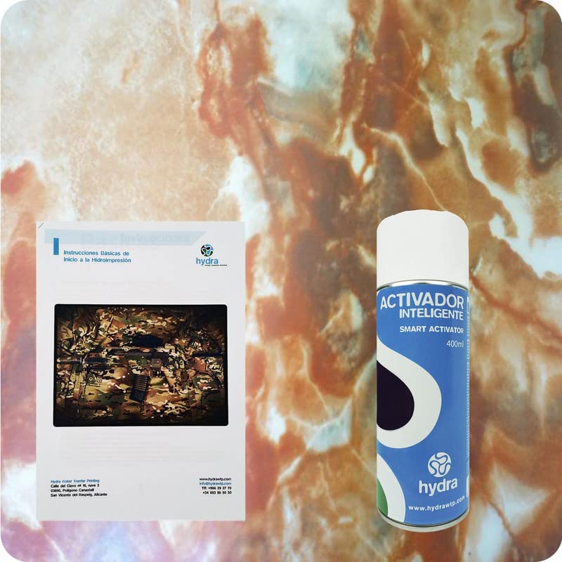 Podstawowy zestaw do zanurzania w hydrografii Zestaw hydrograficzny: 1 inteligentny spray do drukowania transferu wody 400 ml + podstawowy podręcznik użytkownika + folia hydrograficzna. Rozmiar