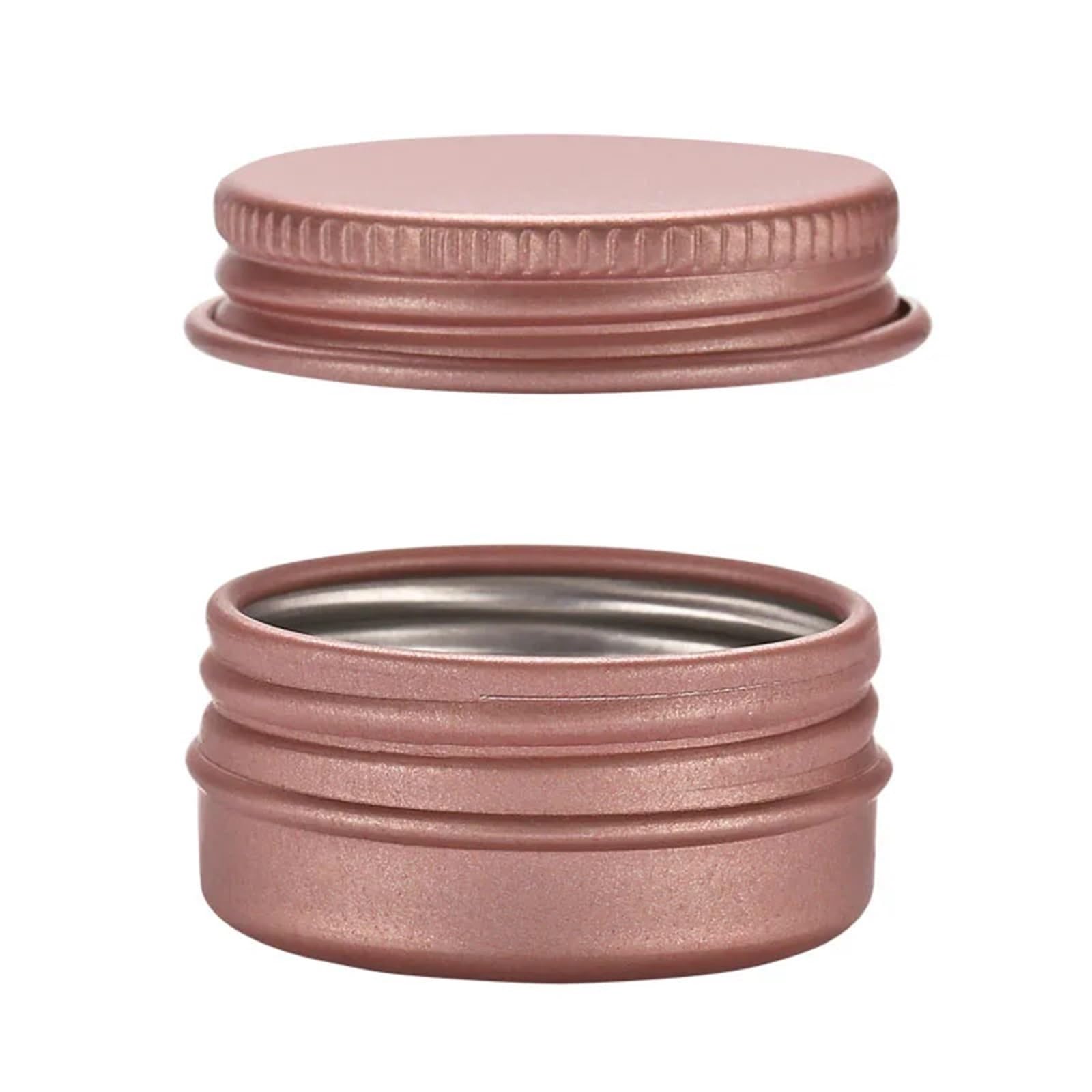 Pots CosméTiques Pot vide en aluminium for crème, or Rose, 5g, 10g, 15g, 20g, 30g, 50g, 60g, 100g, for Nail Art, maquillage, cosmétiques, conteneurs métalliques, 10 pièces Pour Maquillage, CrèMe(5g 25