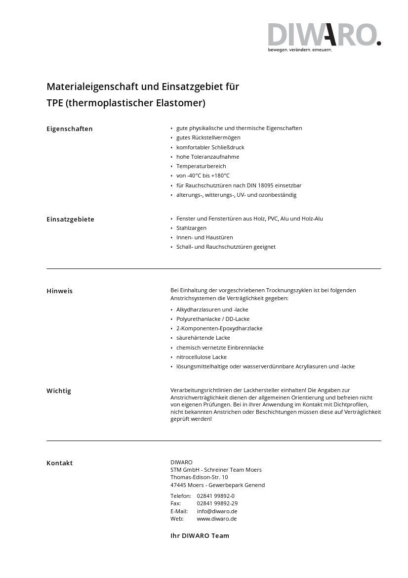 DIWARO. Verglasungs - Dichtung VG049 | schwarz | 5 Meter | geeignet als Fensterdichtung für die Montage zwischen Glasscheibe und Fensterrahmen.