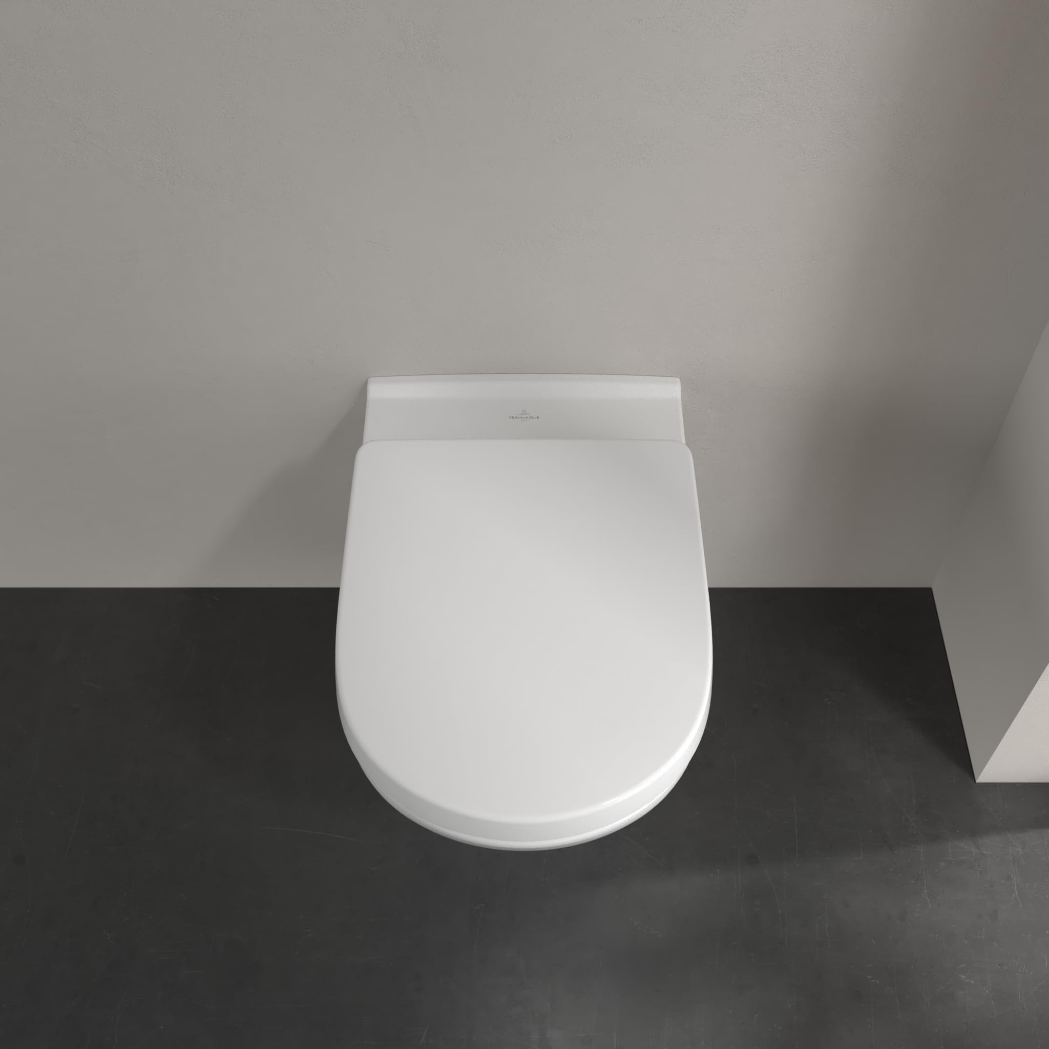 Conjunto de inodoro Villeroy & Boch O.novo – Blanco Alpin CeramicPlus | Set inodoro suspendido sin brida de salida directa y asiento con caída amortiguada, ahorro de agua