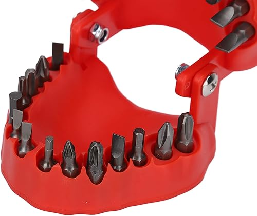 Miniatura 5 de Soporte para broca de prótesis dental, 28 agujeros con 28 piezas de brocas, diseño en forma de dientes, totalmente abierto, sujeción firme, soporte